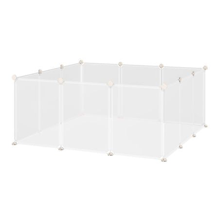 12-Panel DIY Pet Playpen for Bunnies, Chinchillas & Guinea Pigs