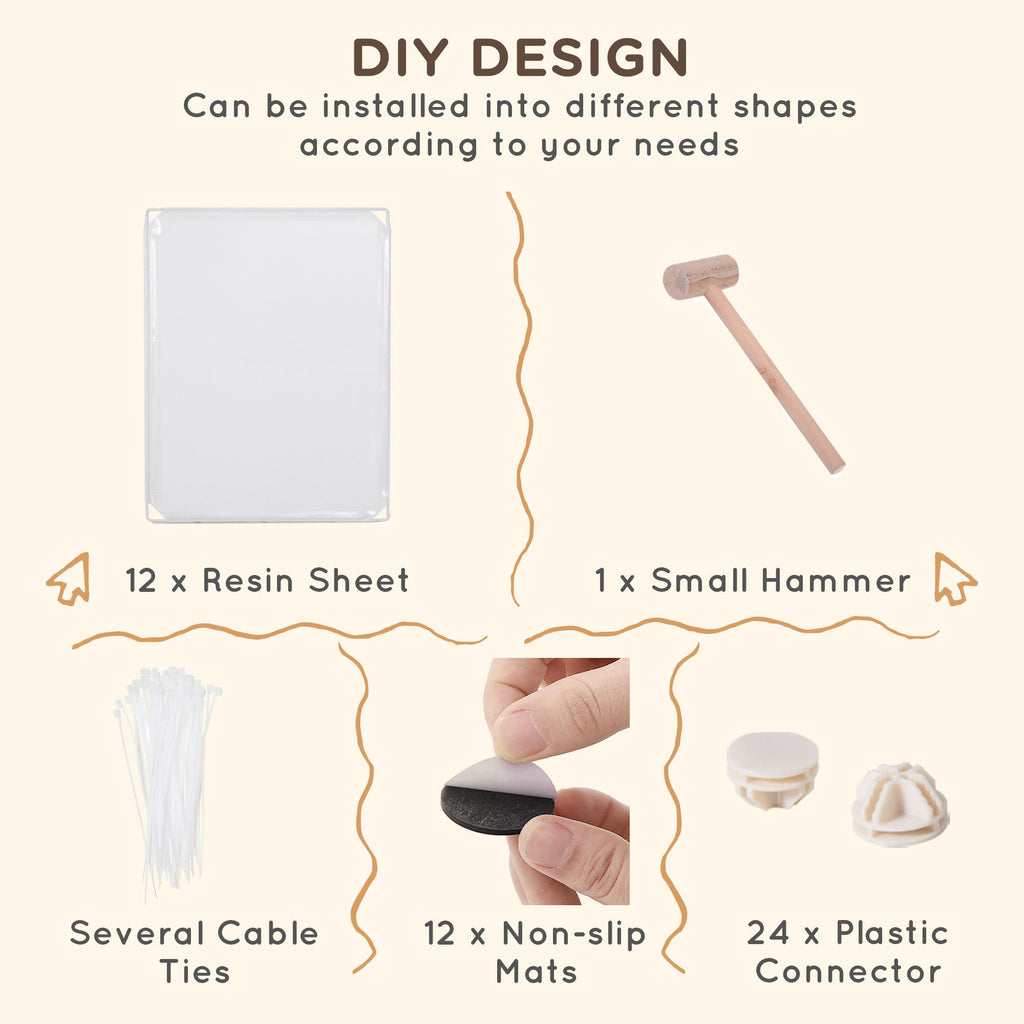 12-Panel DIY Pet Playpen for Bunnies, Chinchillas & Guinea Pigs