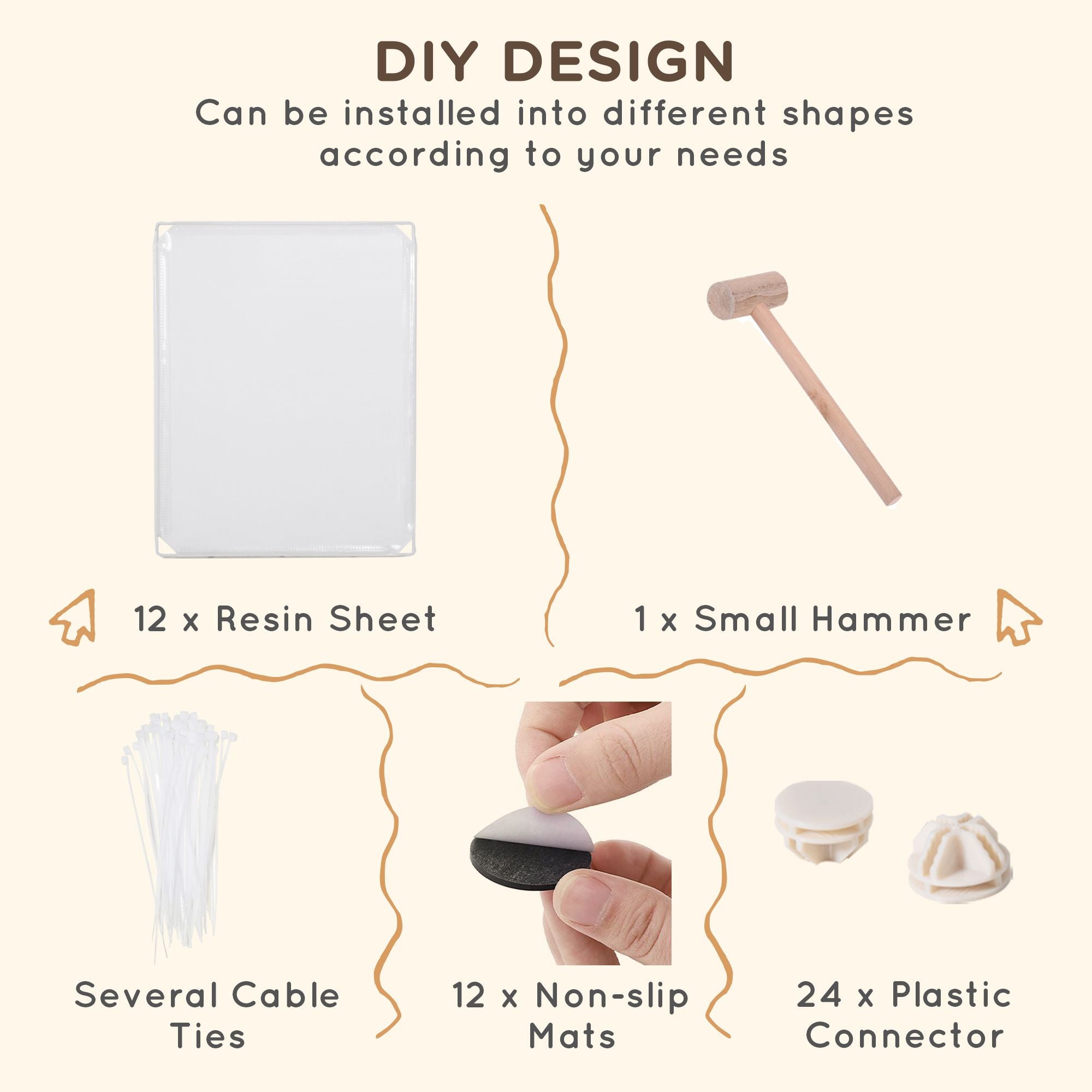 12-Panel DIY Pet Playpen for Bunnies, Chinchillas & Guinea Pigs