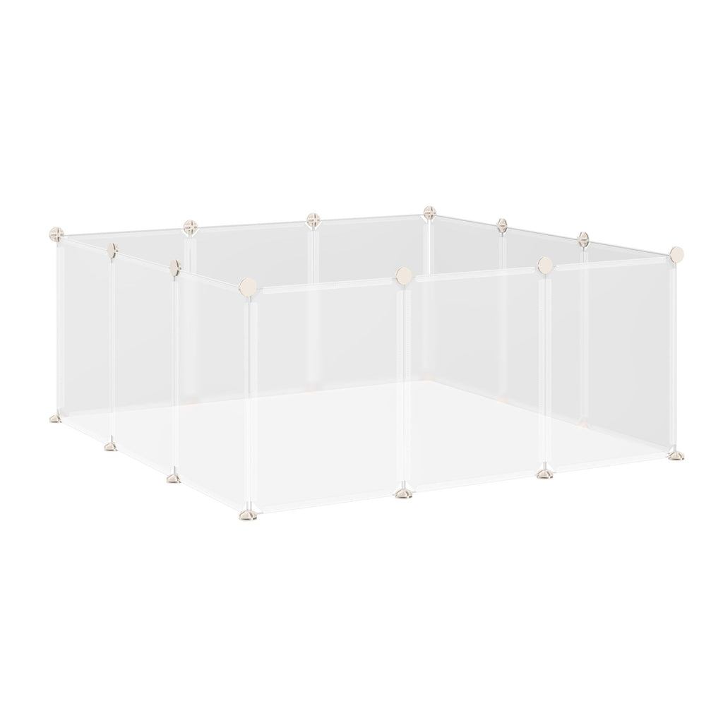 12-Panel DIY Pet Playpen for Bunnies, Chinchillas & Guinea Pigs