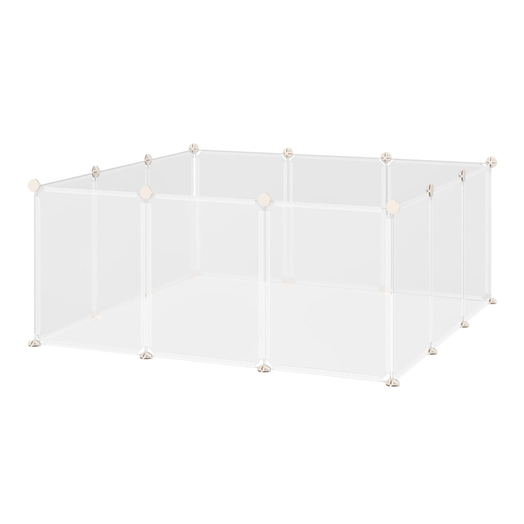 12-Panel DIY Pet Playpen for Bunnies, Chinchillas & Guinea Pigs