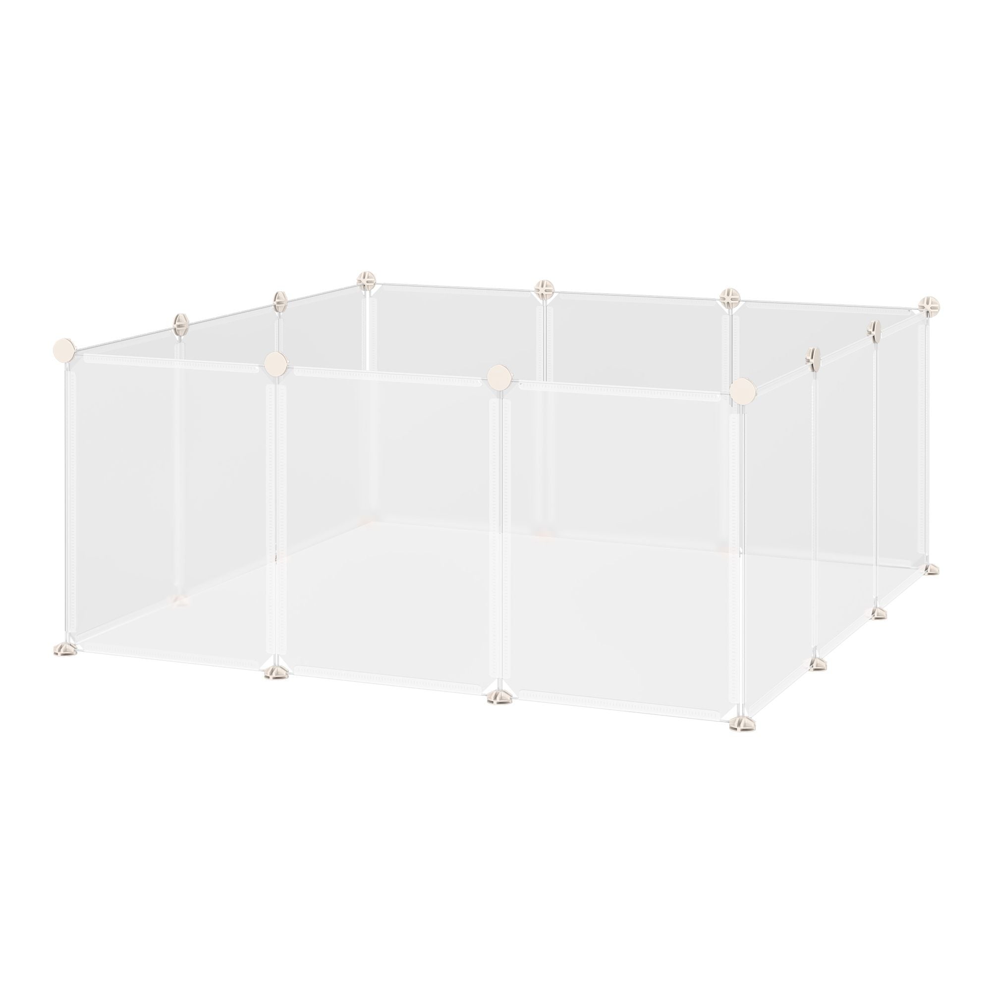 12-Panel DIY Pet Playpen for Bunnies, Chinchillas & Guinea Pigs