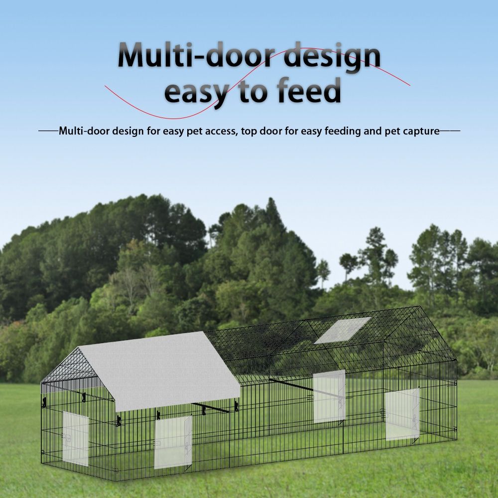 Poultry farming outdoor metal chicken coop