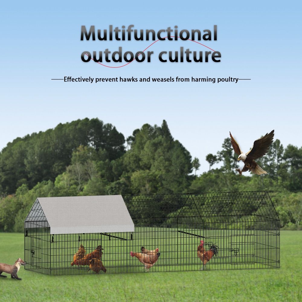 Poultry farming outdoor metal chicken coop