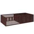Two-Room Puppy Whelping Box with Removable Doors – PawHut