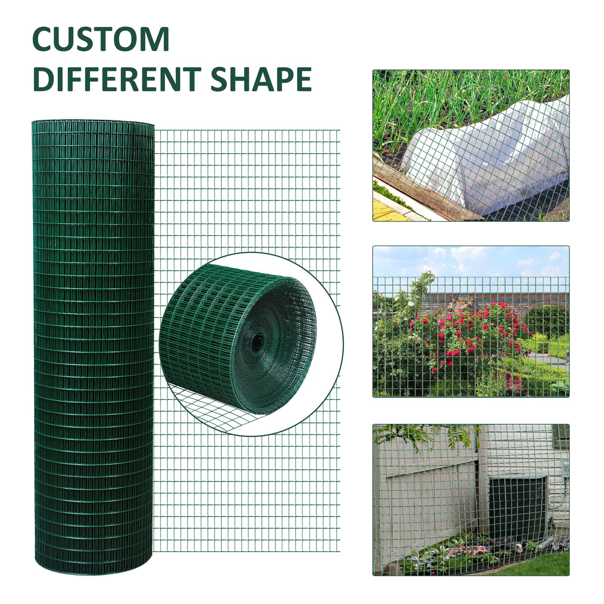 PVC Coated Steel Chicken Rabbit Mesh Fencing Wire Garden Galvanized Fence Border