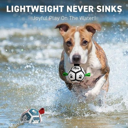 Small Dog Soccer Ball Toy with Straps – Perfect for Fetch & Play!