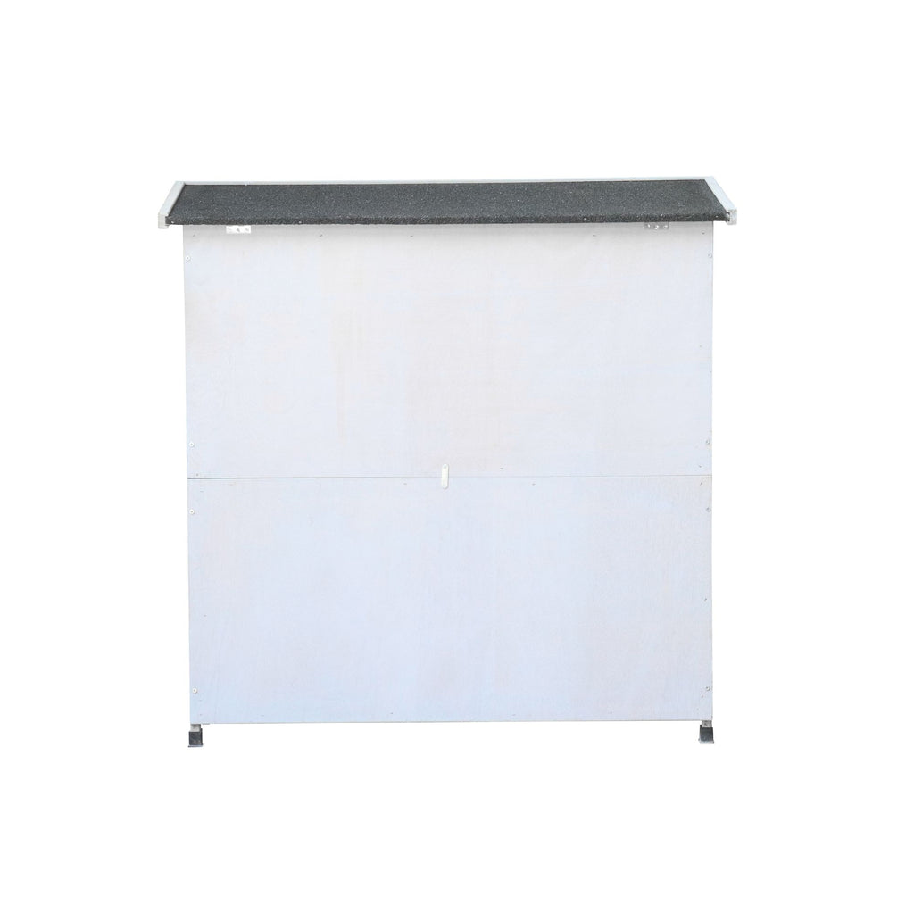 Spacious 2-Story Rabbit Hutch with Deeper No-Leak Trays & Weatherproof Fir furniture-style