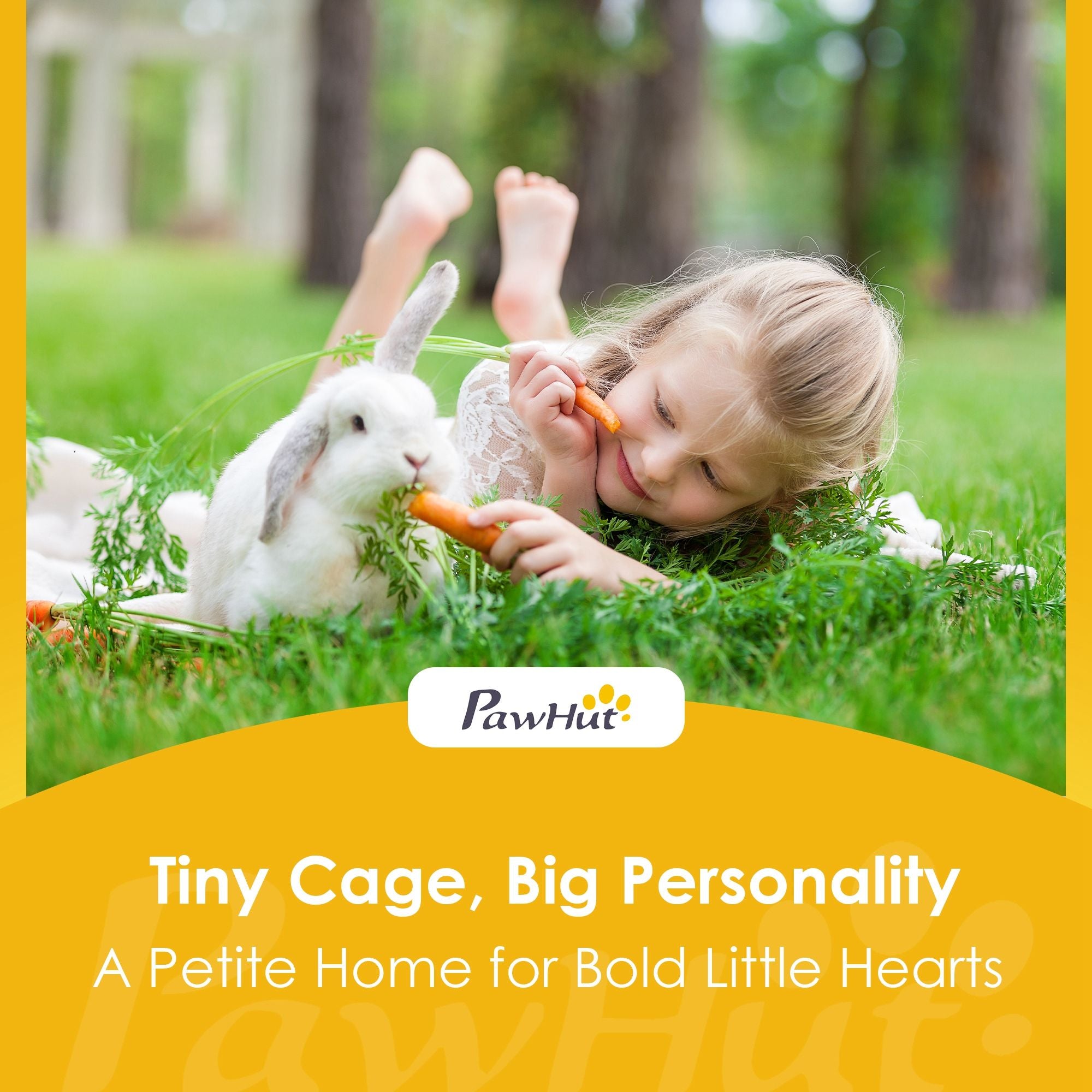 Triangular Rabbit Hutch with Run and Easy-Move Design