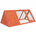 Triangular Rabbit Hutch with Run and Easy-Move Design