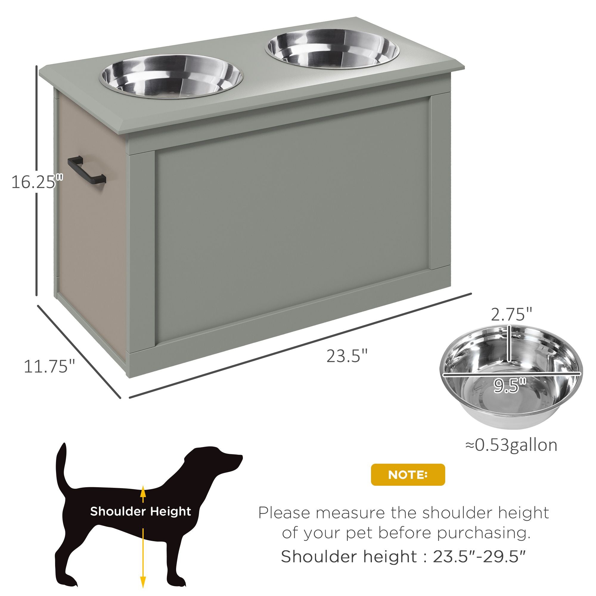Elevate Your Large Dog's Mealtime with Ergonomic Raised Feeding Station