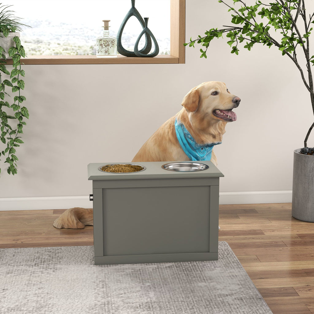 Elevate Your Large Dog's Mealtime with Ergonomic Raised Feeding Station