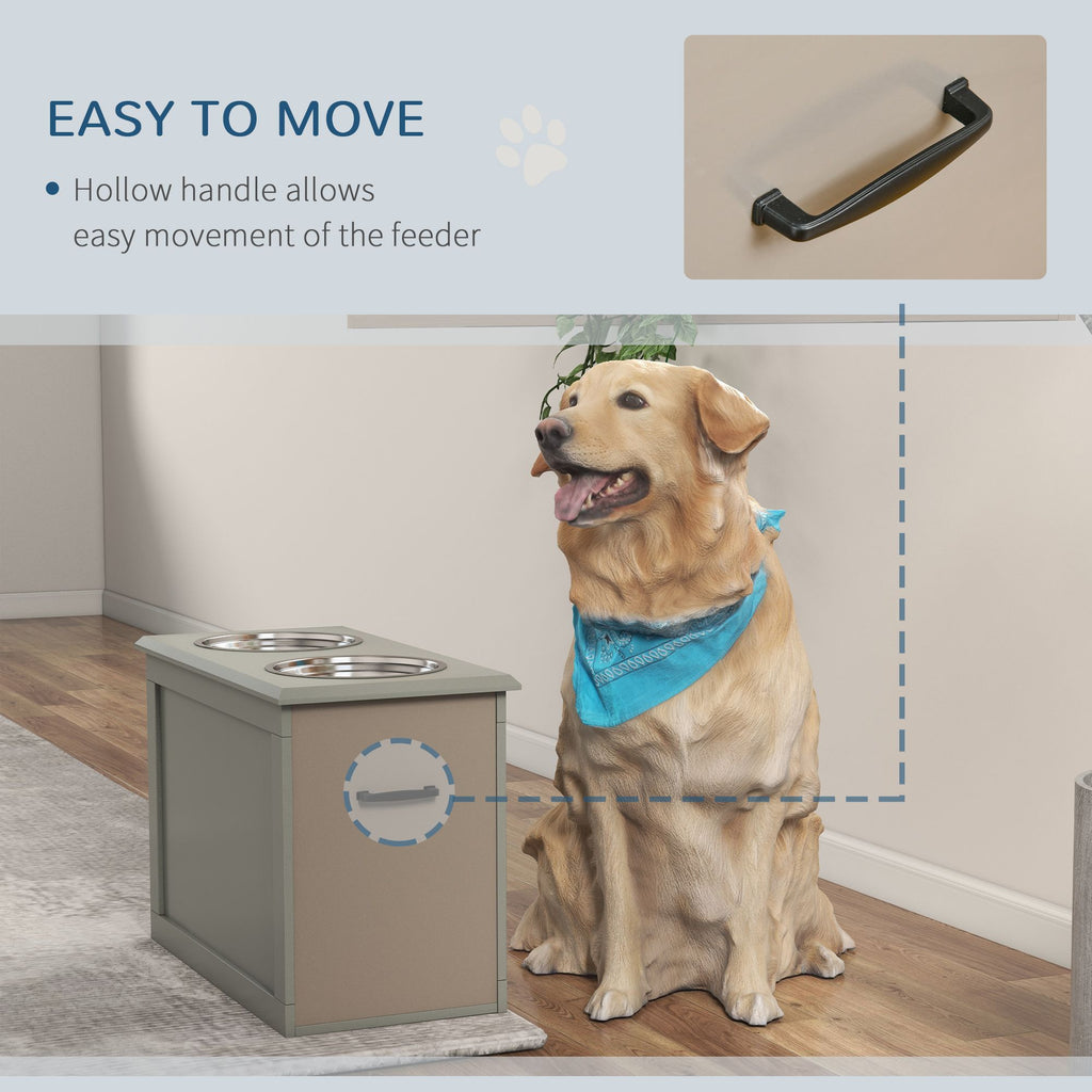 Elevate Your Large Dog's Mealtime with Ergonomic Raised Feeding Station