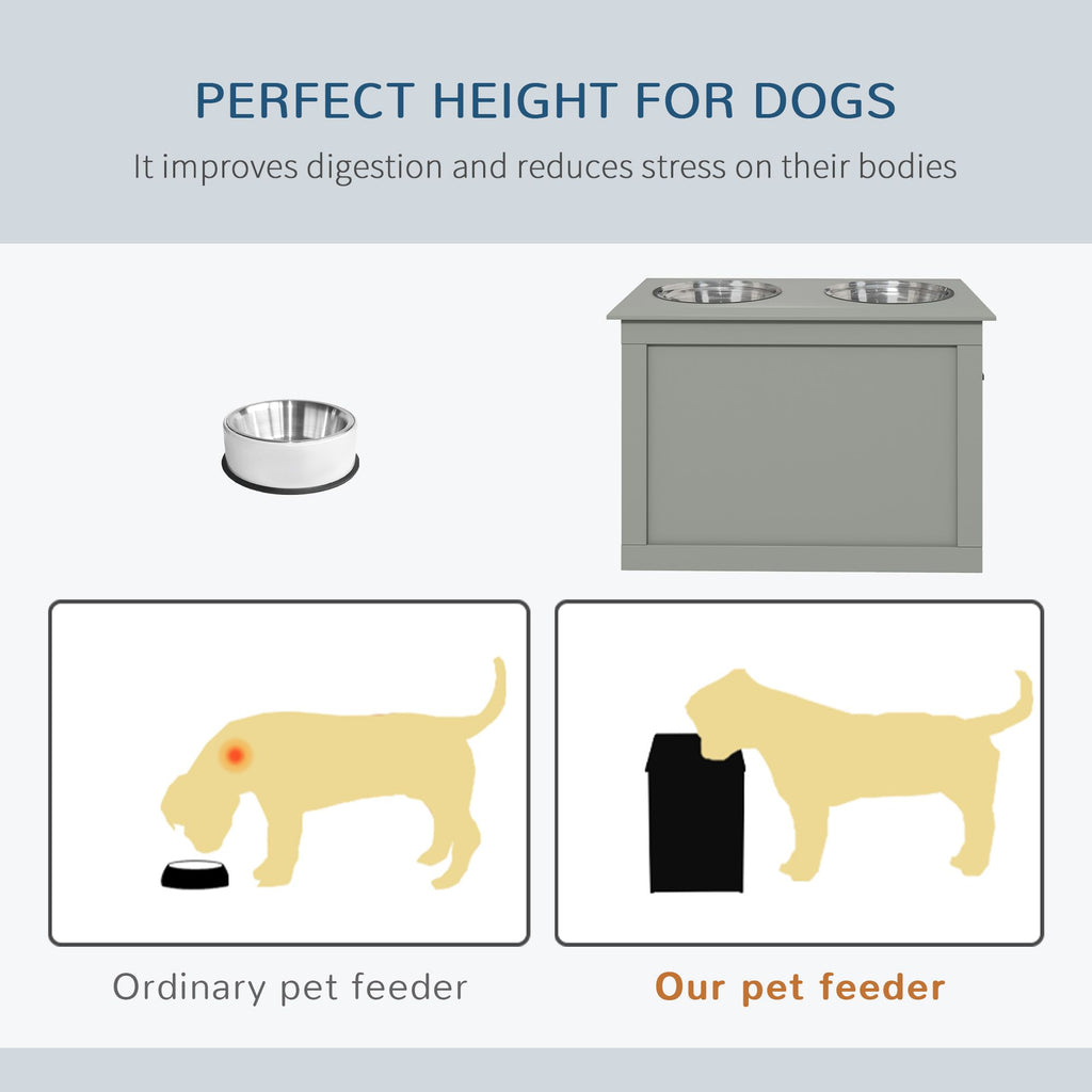 Elevate Your Large Dog's Mealtime with Ergonomic Raised Feeding Station