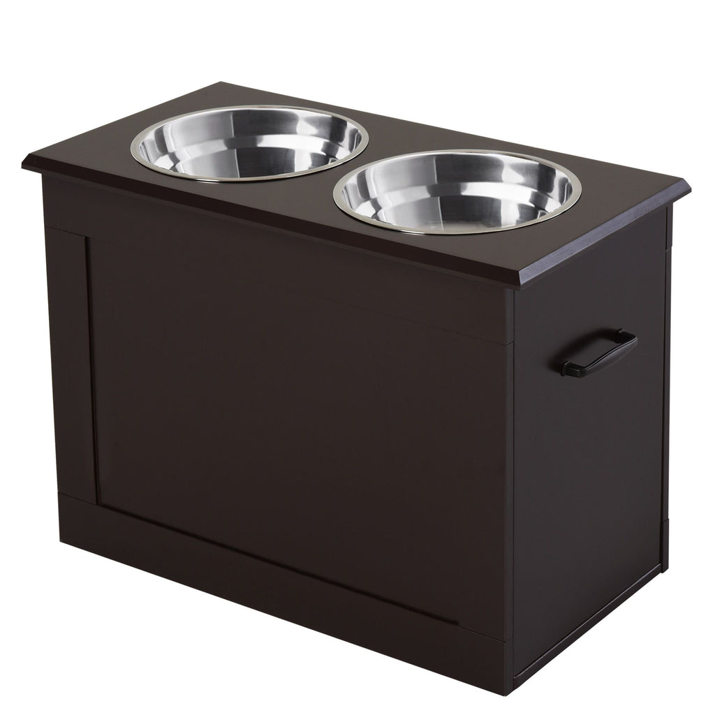 Elevate Your Large Dog's Mealtime with This Raised Feeding Station
