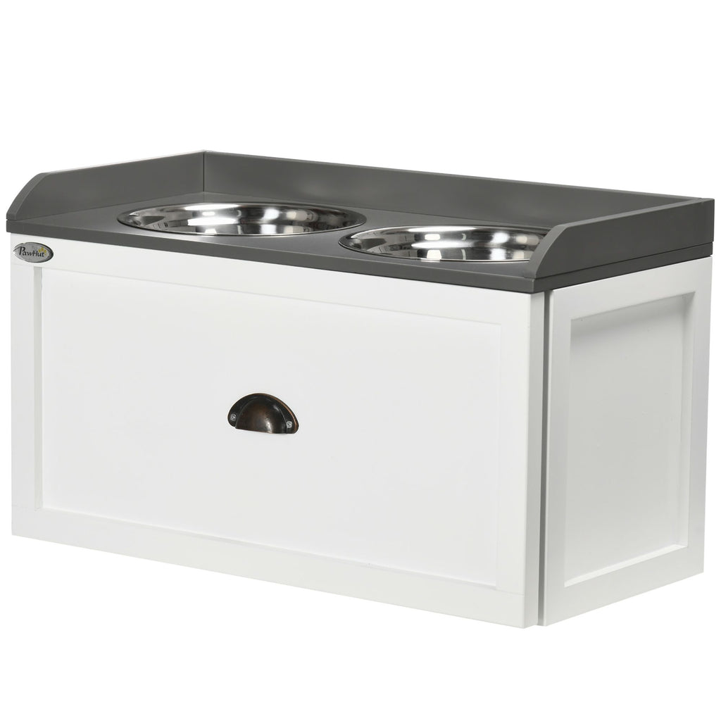 Elevate Your Dog's Dining with a Raised Feeder & Storage Drawer