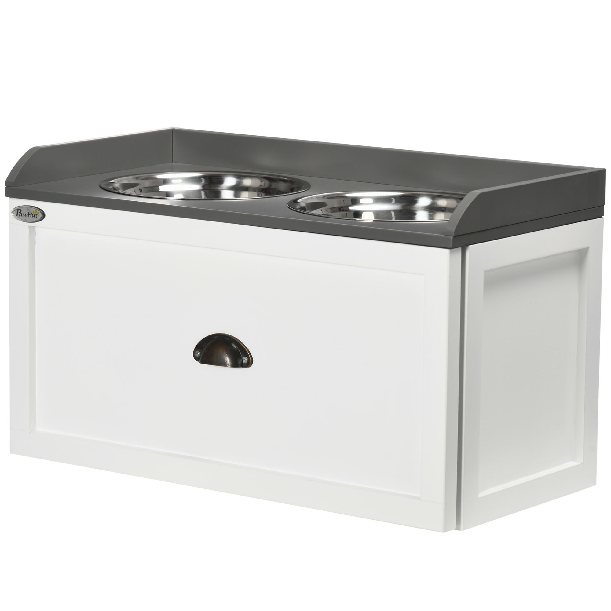 Elevate Your Dog's Dining with a Raised Feeder & Storage Drawer