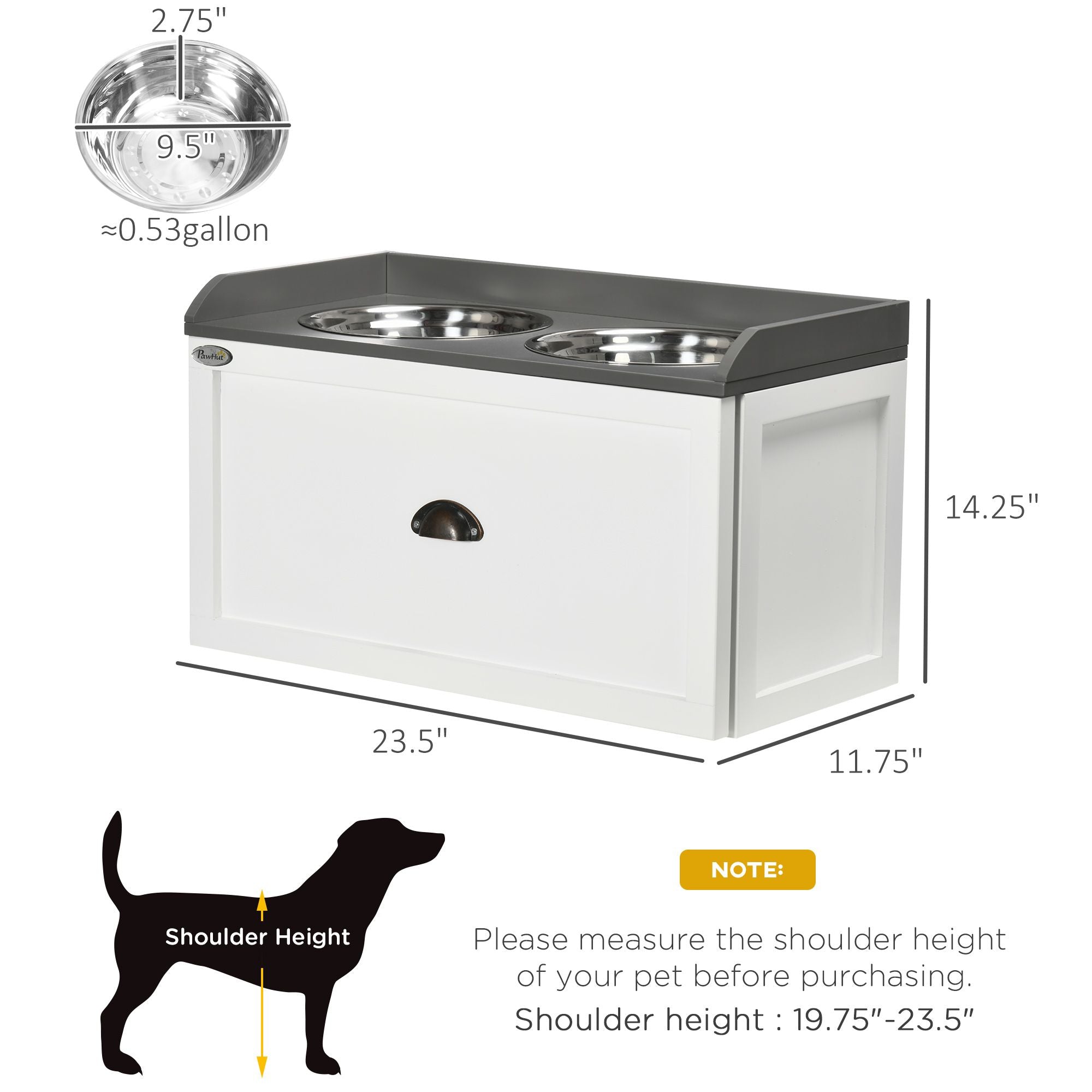 Elevate Your Dog's Dining with a Raised Feeder & Storage Drawer