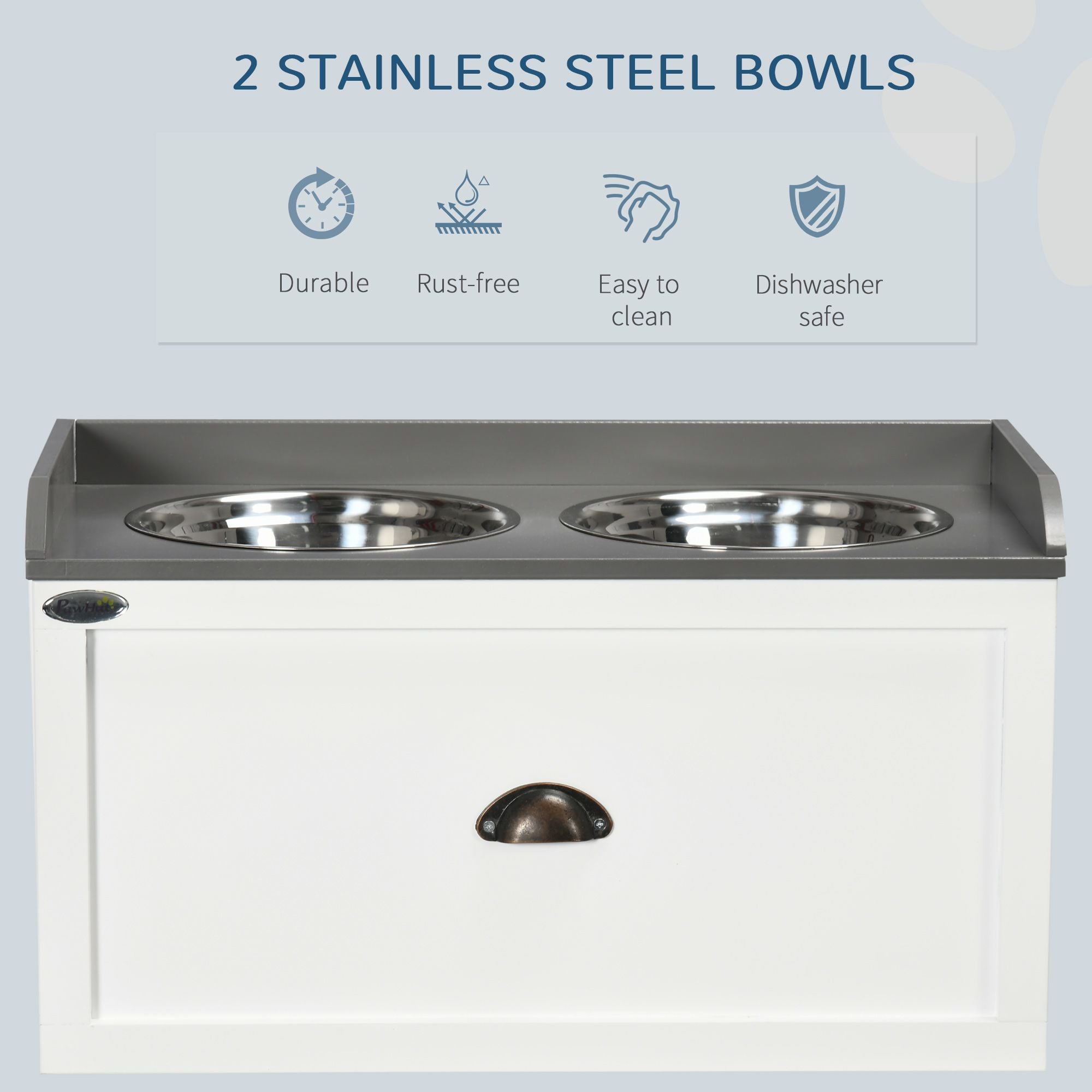 Elevate Your Dog's Dining with a Raised Feeder & Storage Drawer