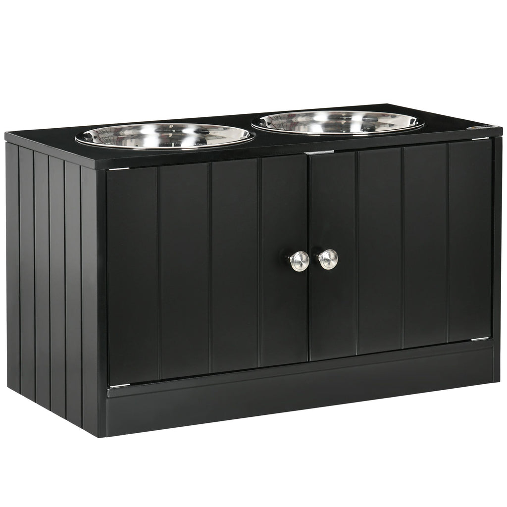 Elevate Mealtime & Organize Pet Supplies with This Raised Feeding Station