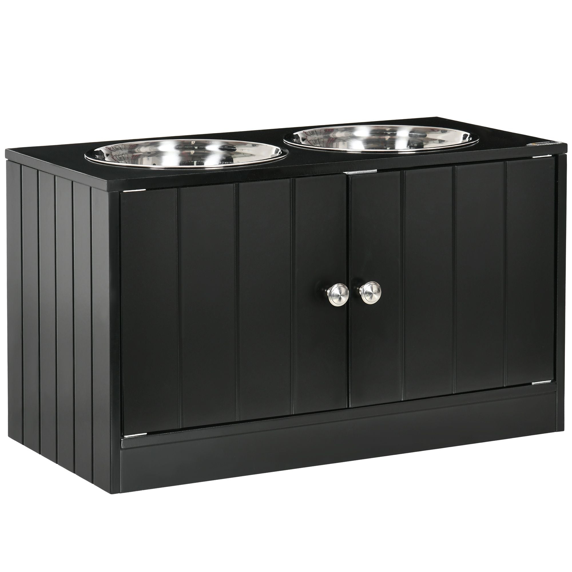 Elevate Mealtime & Organize Pet Supplies with This Raised Feeding Station