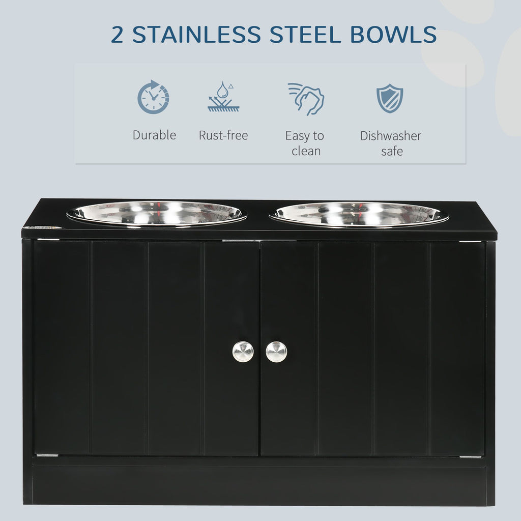 Elevate Mealtime & Organize Pet Supplies with This Raised Feeding Station