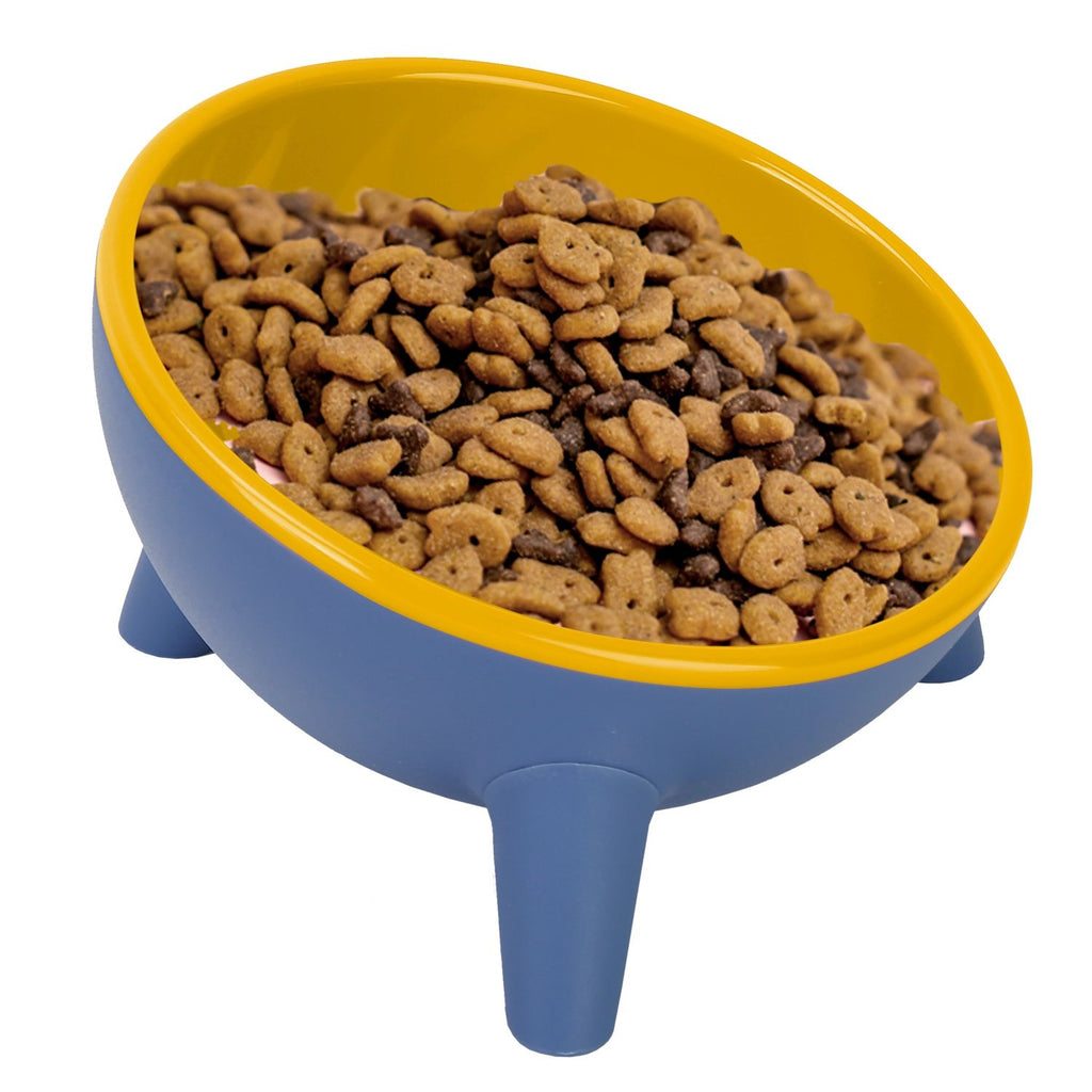 Raised Tilted Cat Food Bowl with Backflow-Resistant Water Dish