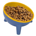 Raised Tilted Cat Food Bowl with Backflow-Resistant Water Dish