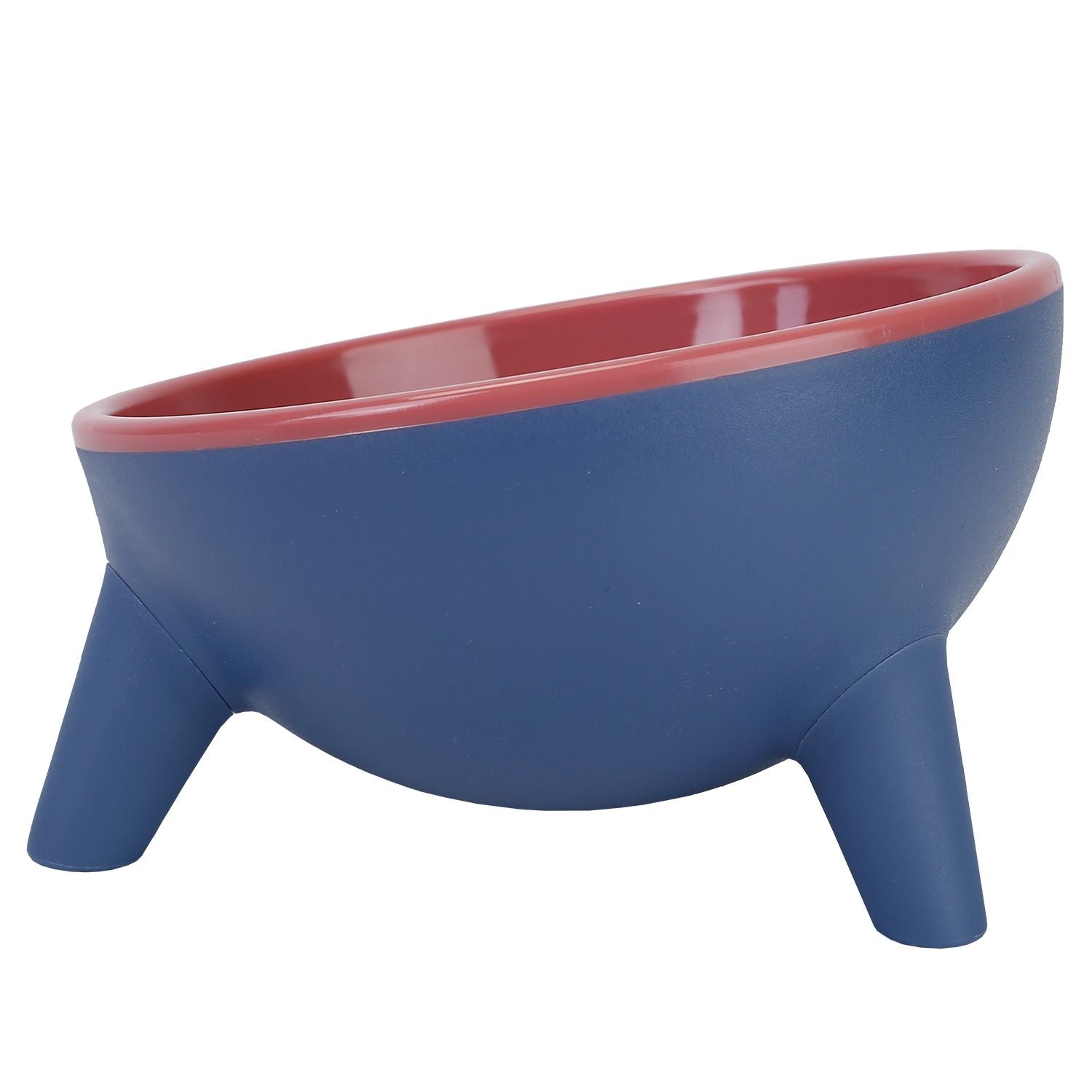 Raised Tilted Cat Food Bowl with Backflow-Resistant Water Dish