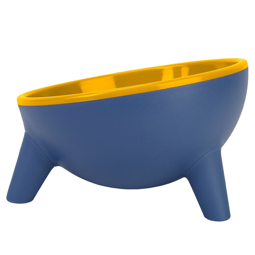 Raised Tilted Cat Food Bowl with Backflow-Resistant Water Dish