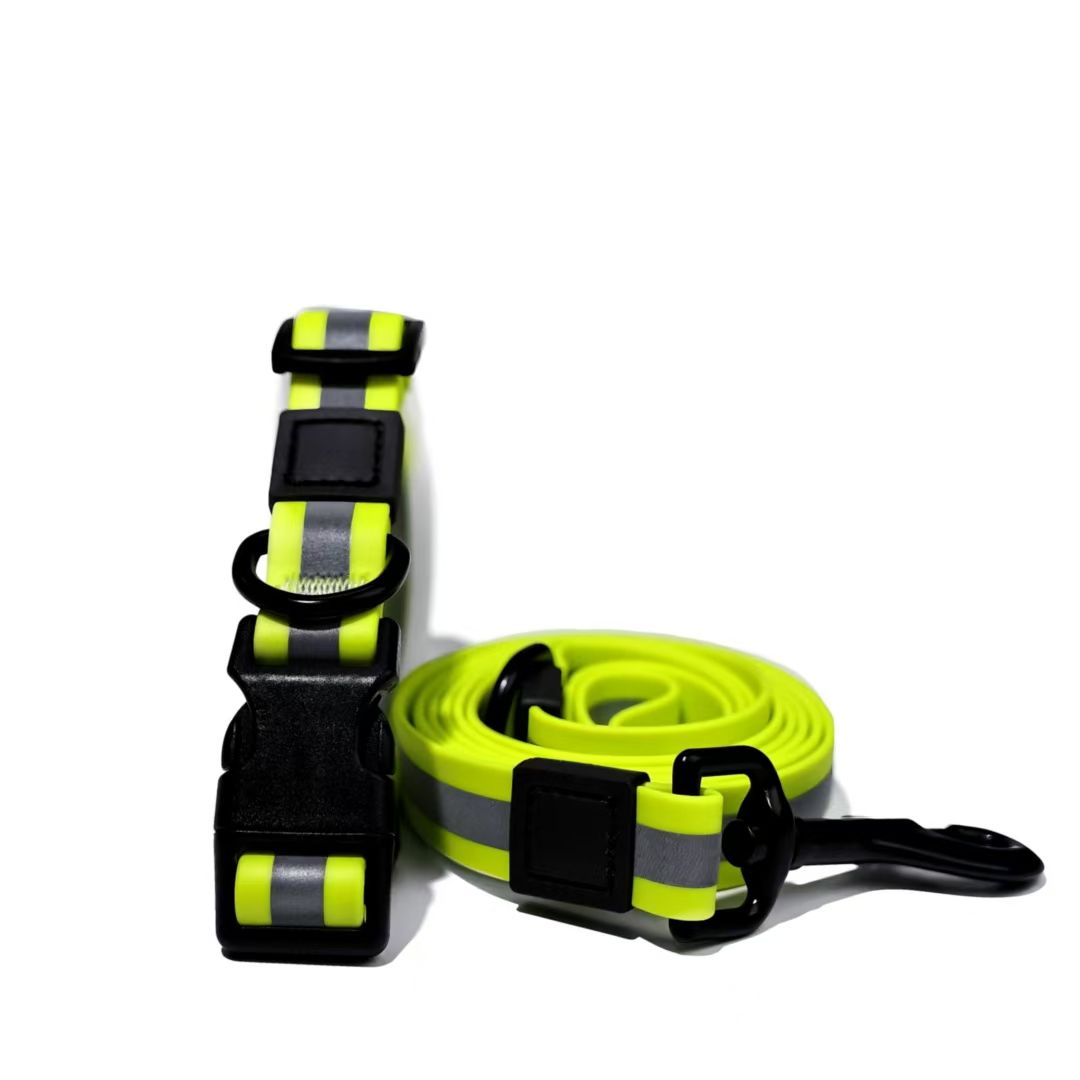 practical water-ready Reflective Dog Leash & Collar Set