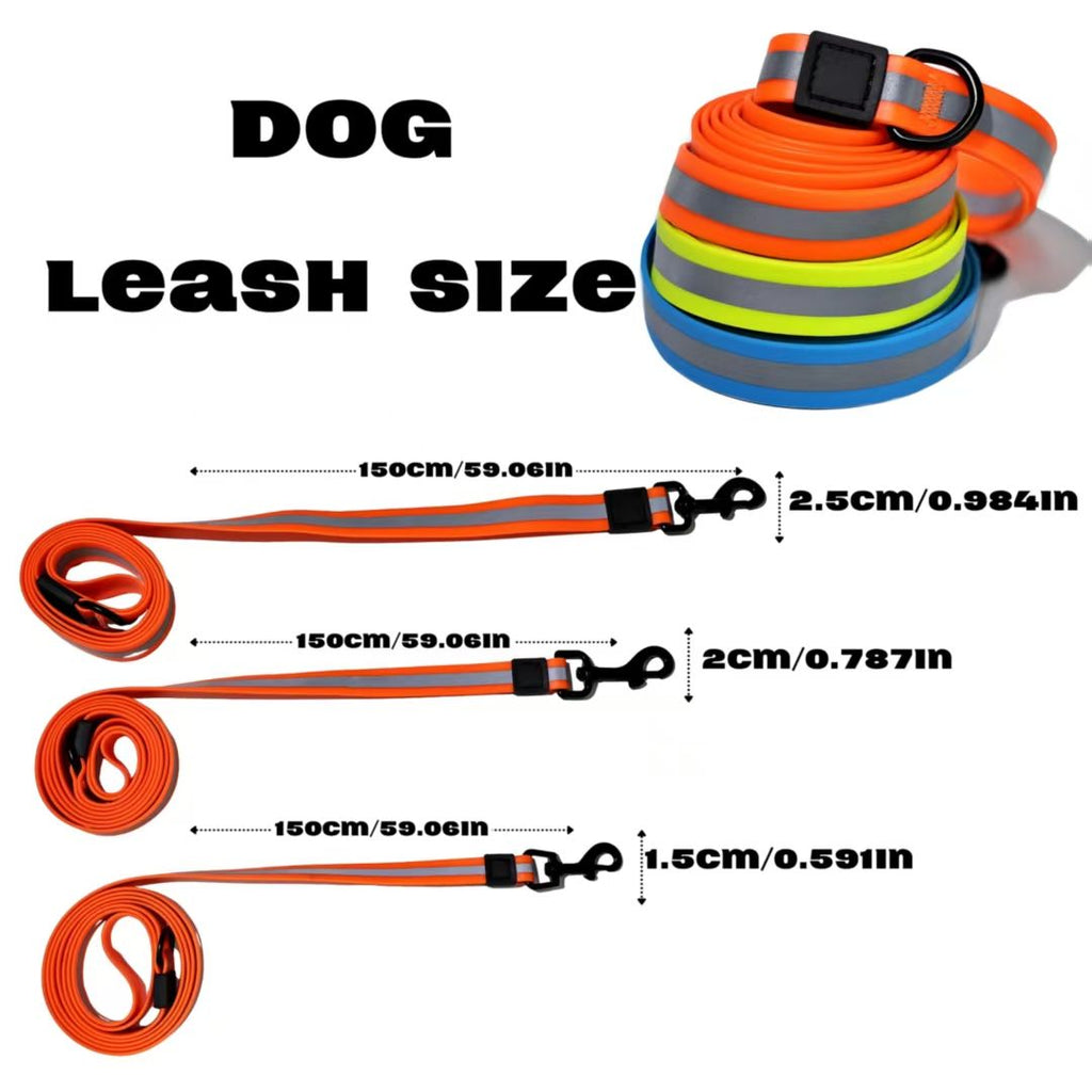 practical water-ready Reflective Dog Leash & Collar Set