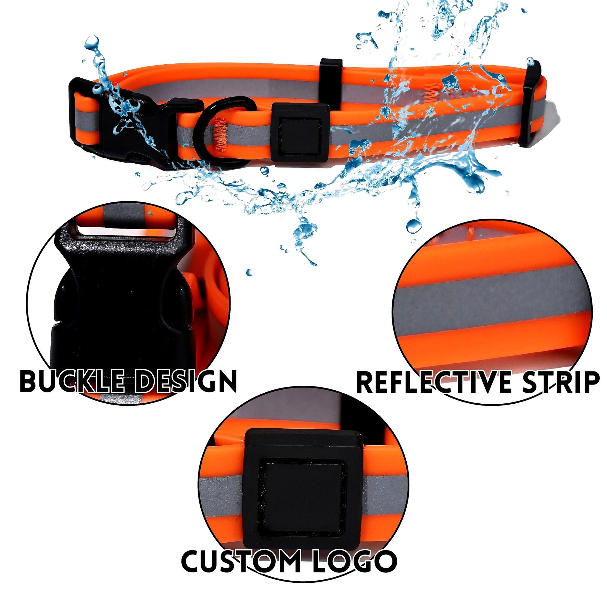 practical water-ready Reflective Dog Leash & Collar Set