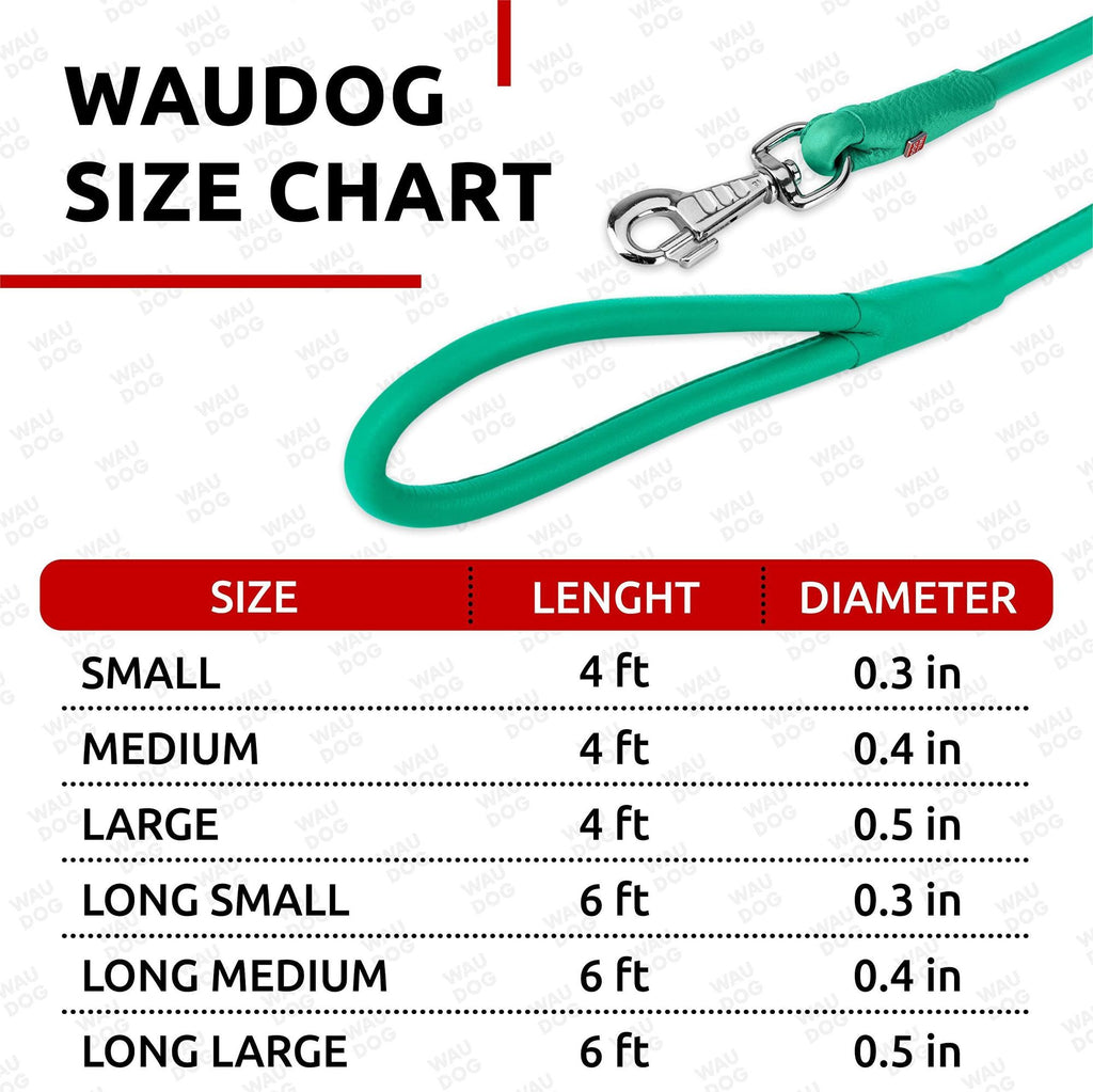 Glamour Leather Dog Leash – everyday, Soft, and Stylish in 5 Sizes