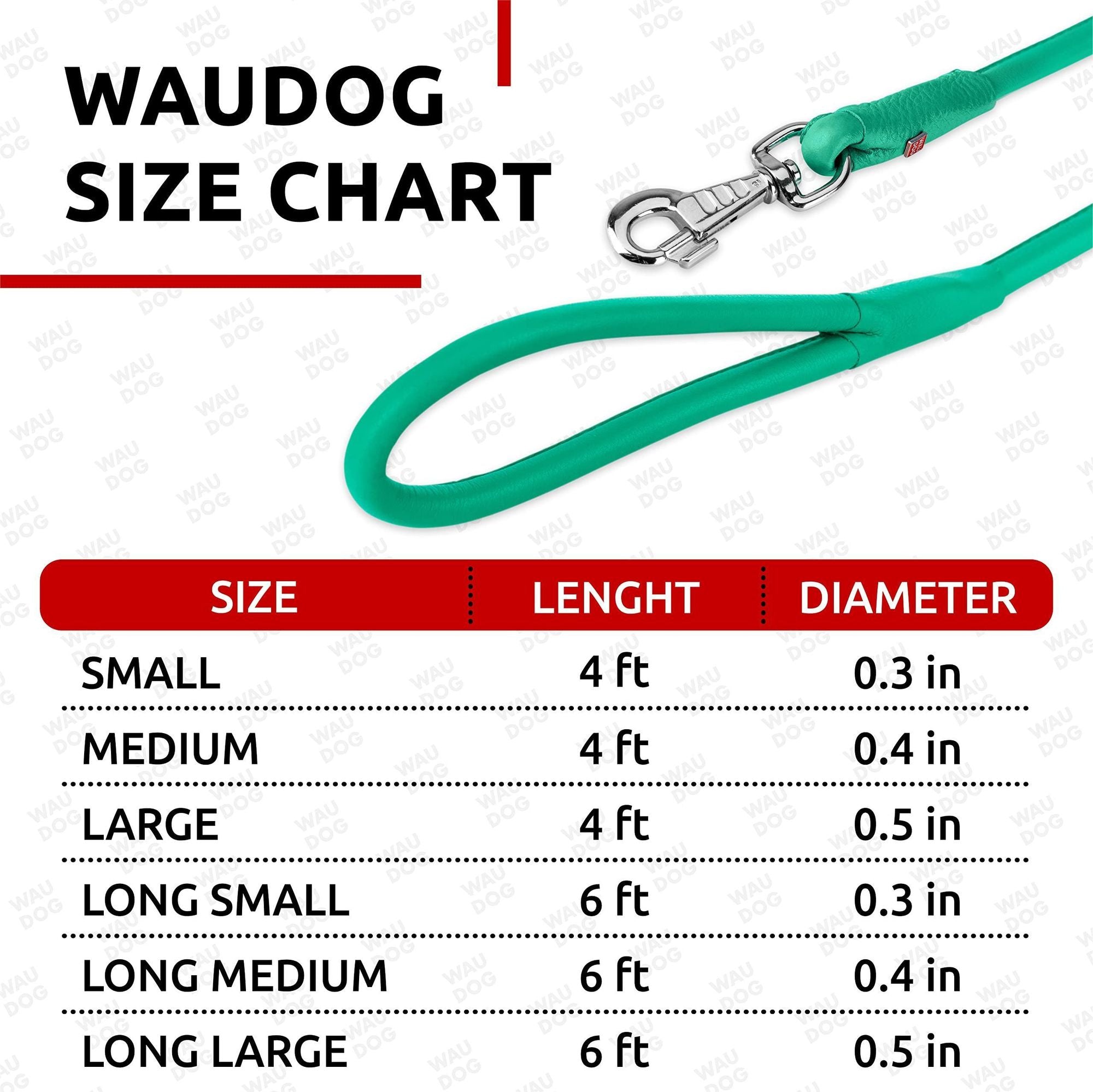 Glamour Leather Dog Leash – everyday, Soft, and Stylish in 5 Sizes
