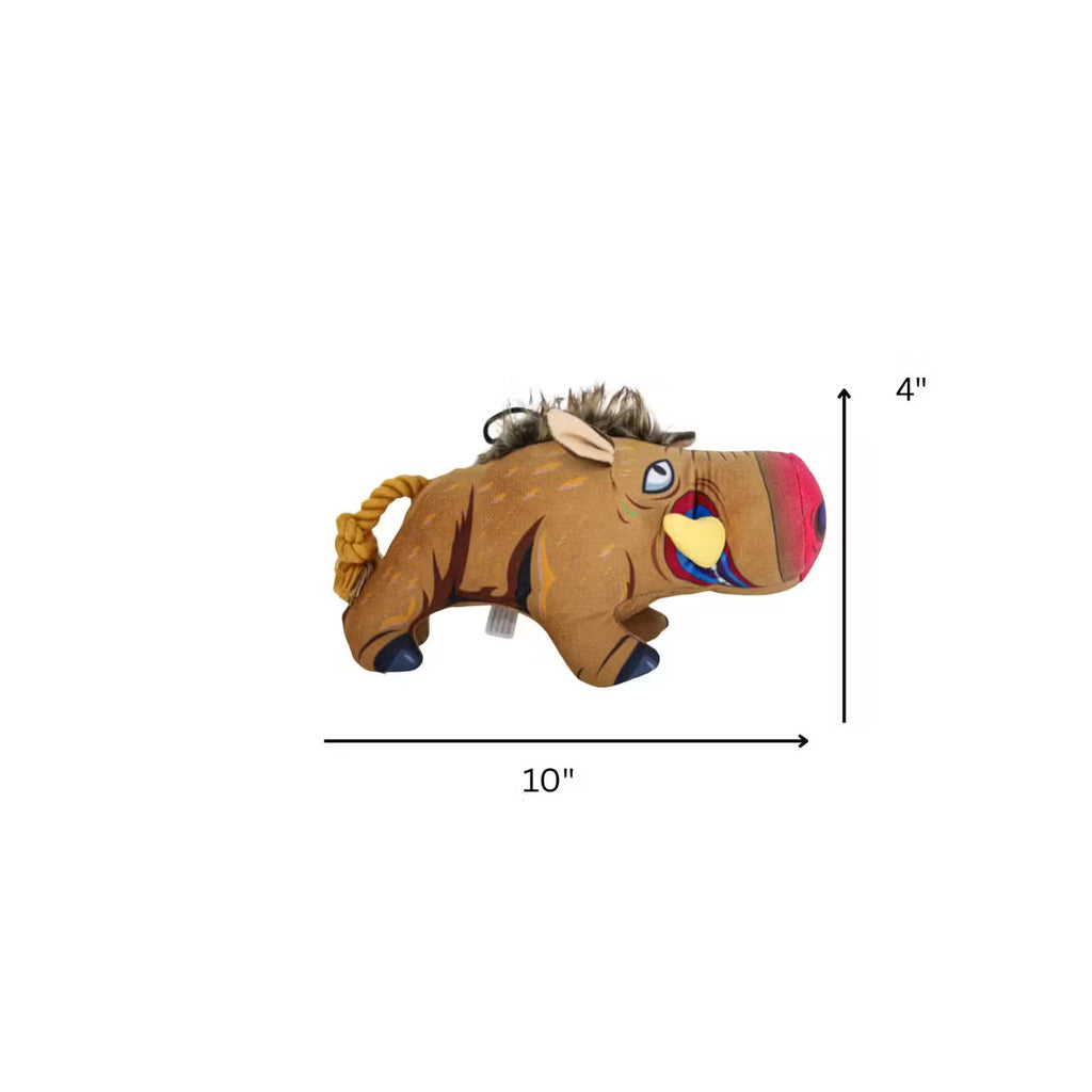 Crinkle-and-Squeak Dog Toy with an Inner Toy to Discover
