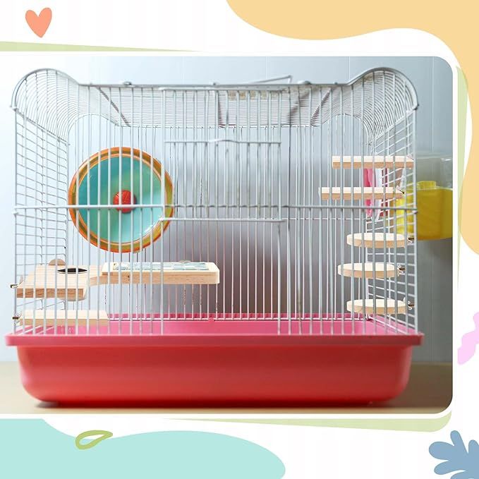 Hamster Cage Shaped Round Hole Set - Exercise & Mental Stimulation