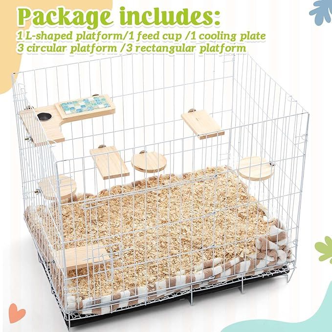 Hamster Cage Shaped Round Hole Set - Exercise & Mental Stimulation