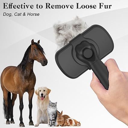 High-Quality Stainless structured Shedding Brush for Dogs