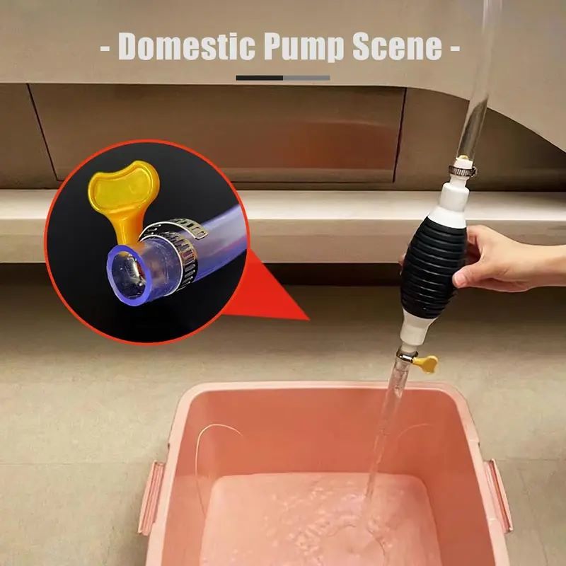 Siphon Pump for Fish Tank Water Changes - Leak-Proof Design