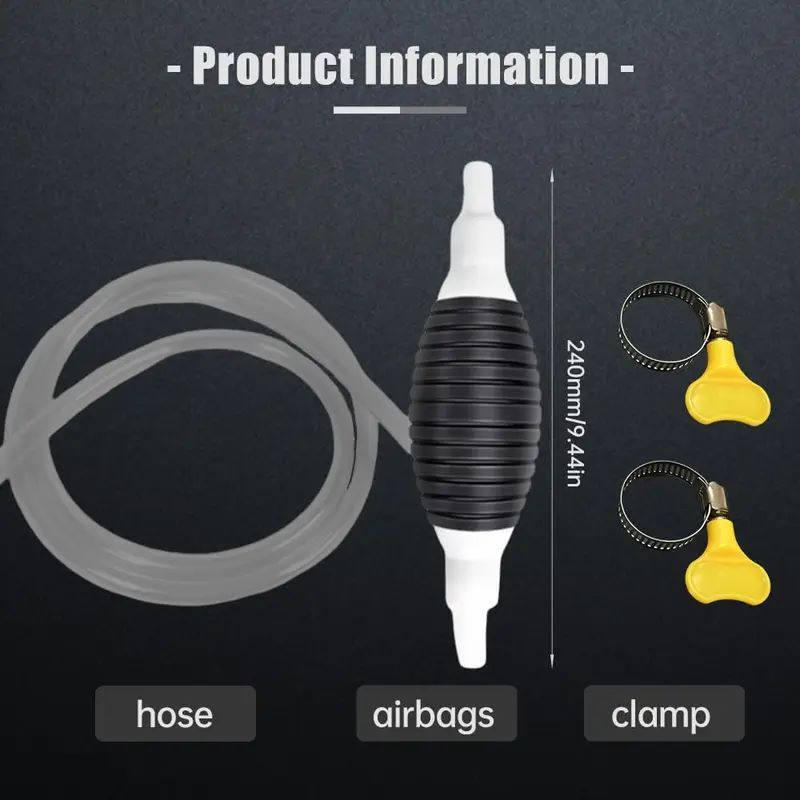Siphon Pump for Fish Tank Water Changes - Leak-Proof Design