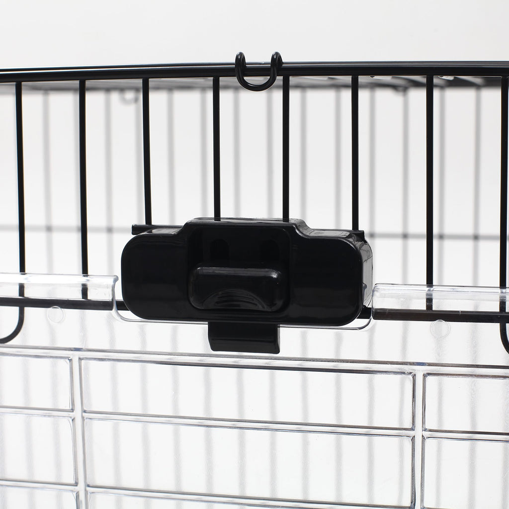 PawHut 2-Level Small Animal Cage with Wheels and Removable Tray for Bunnies, Chinchillas, Ferrets