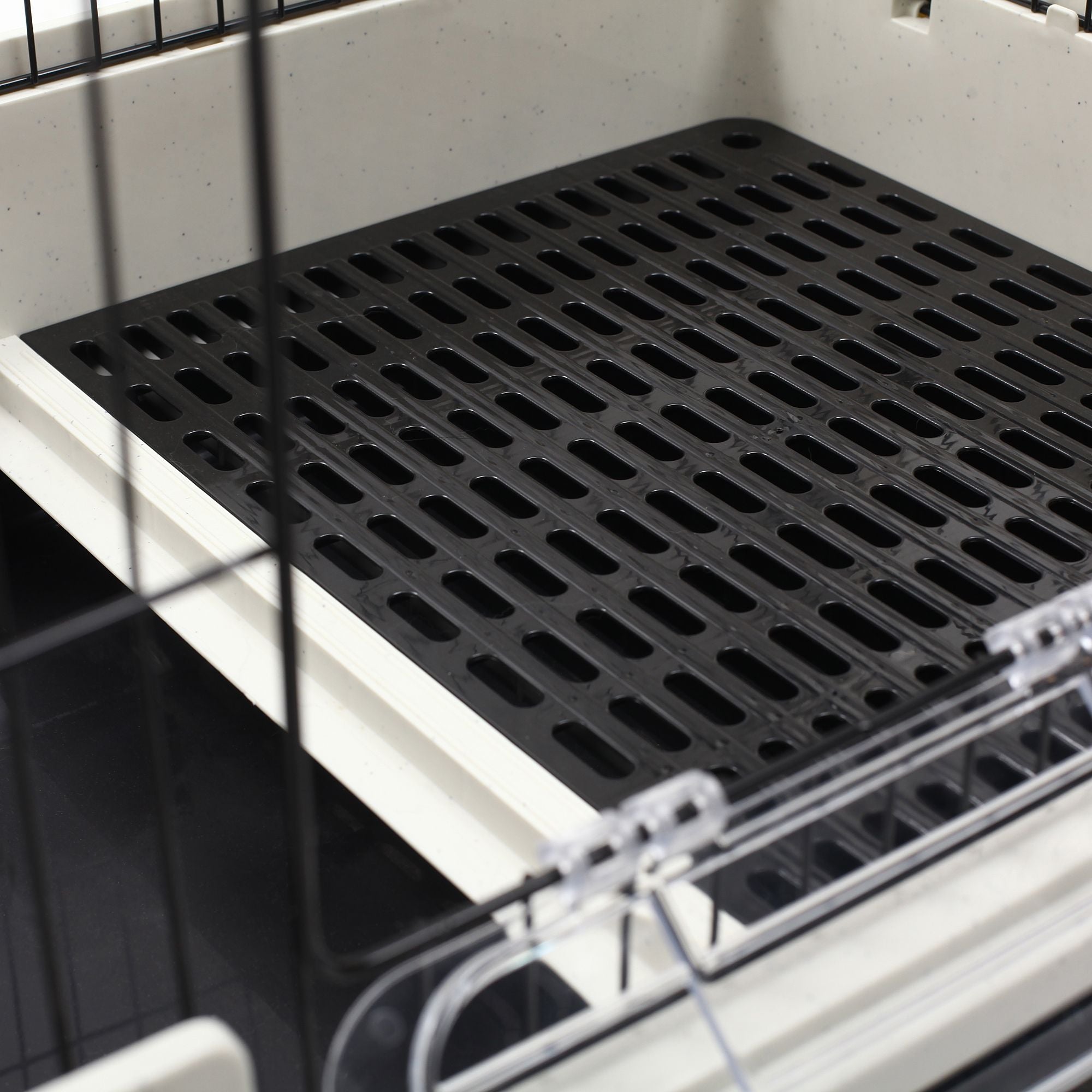 PawHut 2-Level Small Animal Cage with Wheels and Removable Tray for Bunnies, Chinchillas, Ferrets