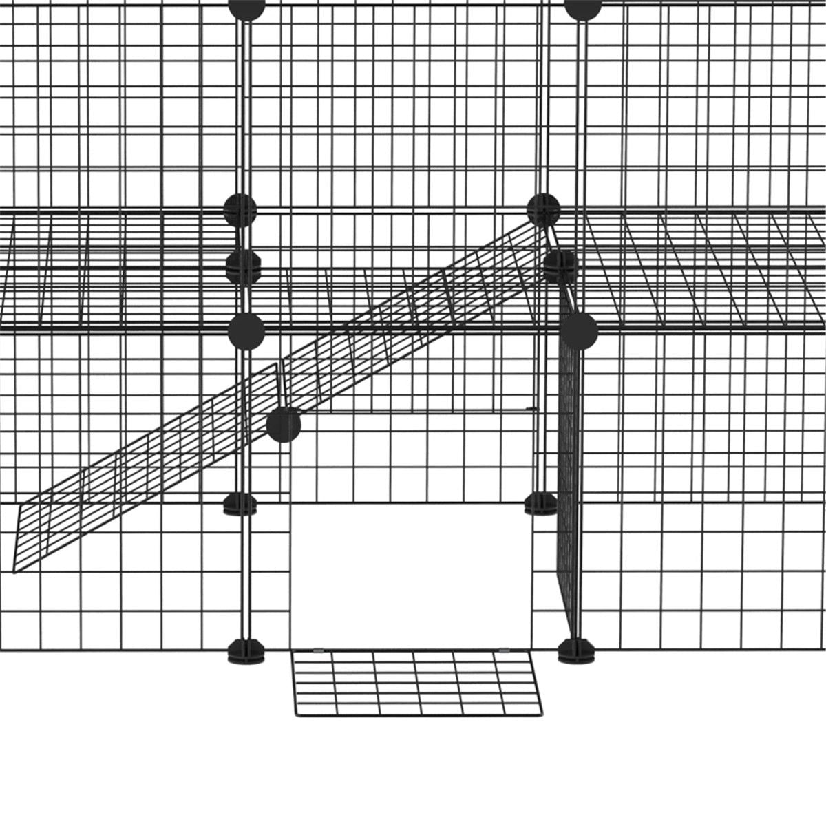 Customizable C&C Cage for Small Animals with Built-In Door
