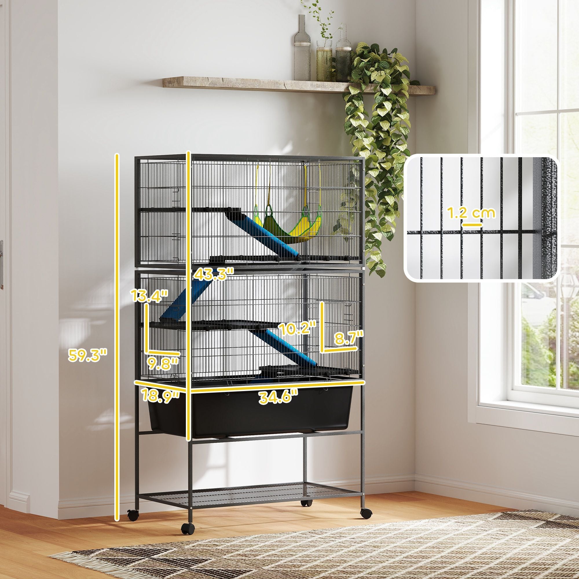 Small Animal Cage /Chinchilla Cage ( Amazon Shipping)(Prohibited by WalMart)
