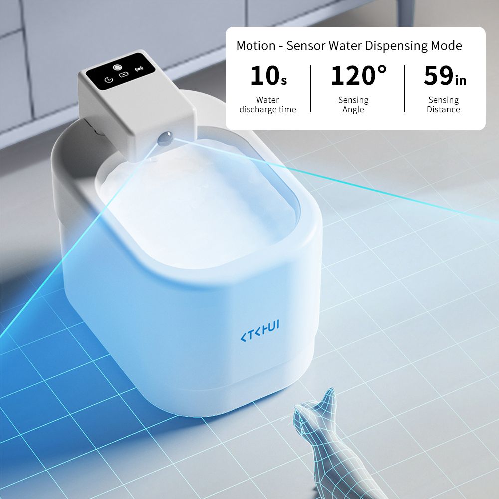 Small sugar pet water dispenser, multi-layer filtration to maintain water quality, large capacity water storage, beautiful and practical for home placement
