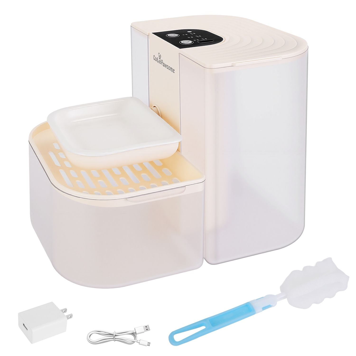 Smart Pet Water Fountain with Dual-Tank Filtration and Automated Refill