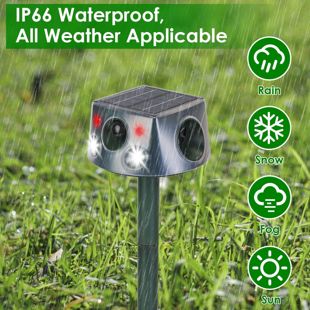Protect Your Garden with Solar-Powered Ultrasonic Animal Repeller