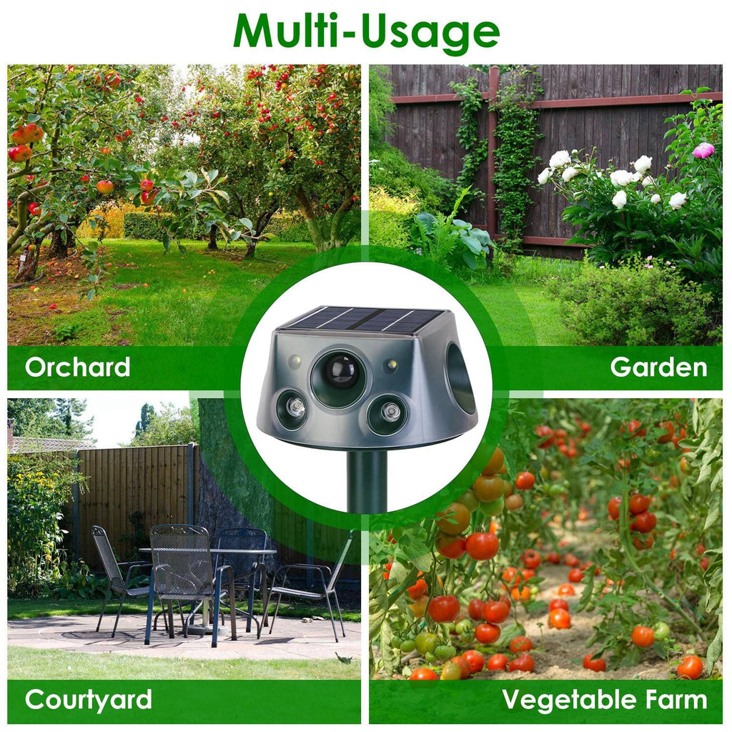 Protect Your Garden with Solar-Powered Ultrasonic Animal Repeller