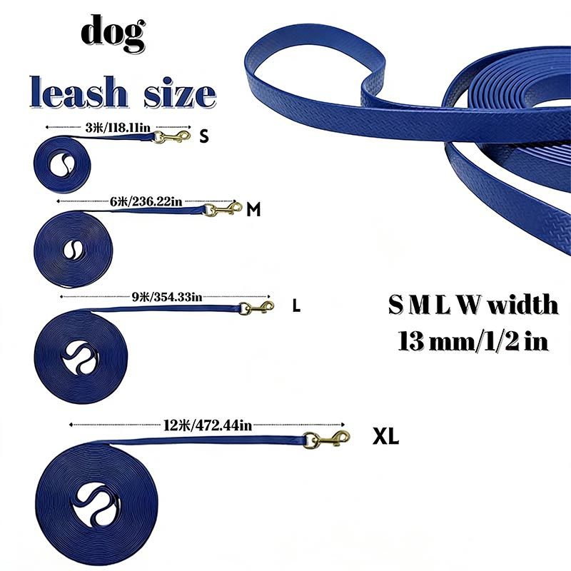 water-ready PVC Dog Leash with High-Visibility Colors and Secure structured Clasp